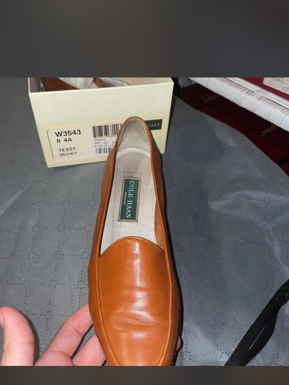 Cole Haan Women’s Brandy Leather Slip-On Loafer - Cognac Tone
